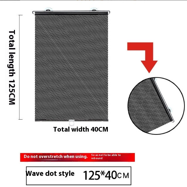 Household Window Sun Protection House DealSniper.net 40x125cm Black dots