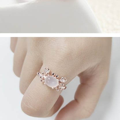 New Arrival Crab Ring For Women New Moonstone Inspired Jewelry Gym From House