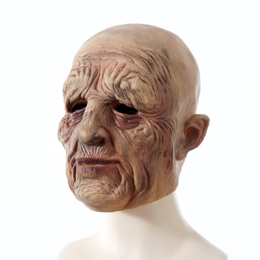 Halloween Horror Old Man Latex Mask Stage Performance Props Holidays Gym From House Old Man Mask