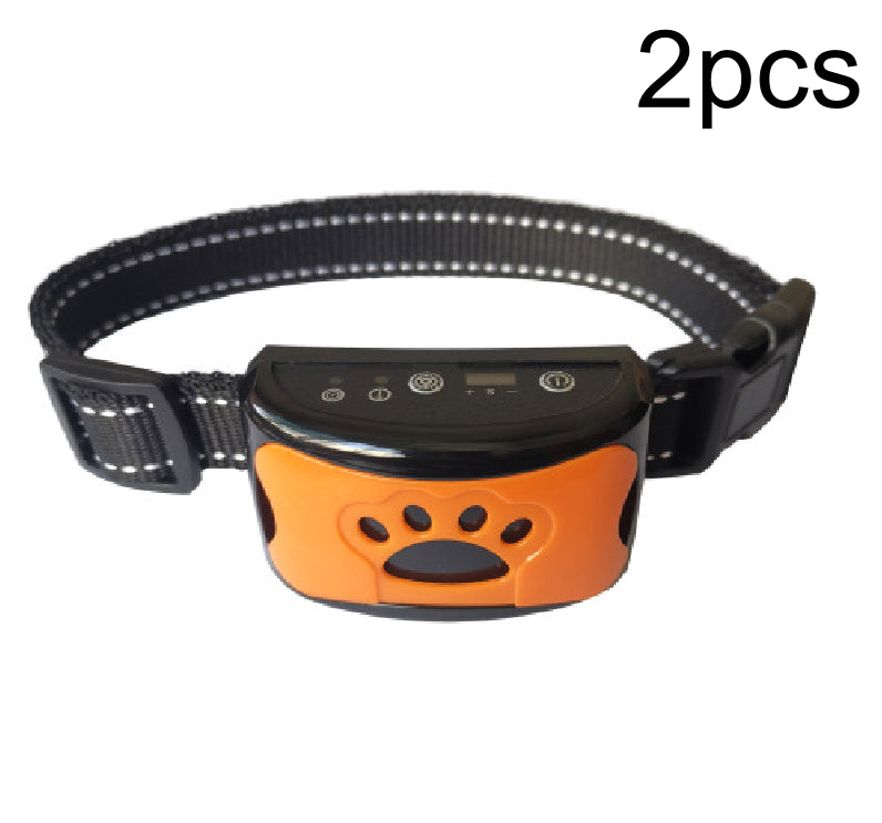 Rechargeable waterproof dog collar Pets DealSniper.net Orange 2pcs