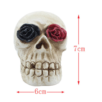 Skull Lamp Resin Ghost Skeleton Head LED Electronic Candle Light Holidays Gym From House Dazzled skull