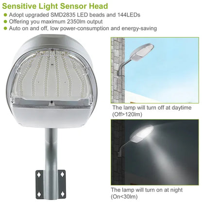 Wall Pack LED Lights 144LEDs Photocell Sensor Street Lamp Outdoor Gym From House