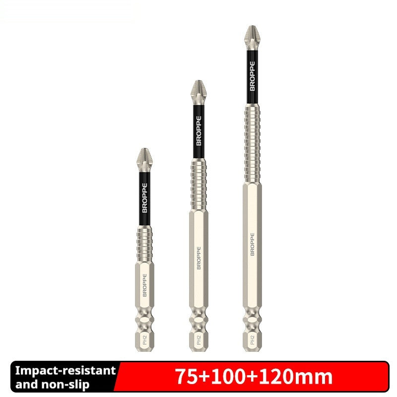 Cross Bit Strong Magnetic Electric Hand Drill Screwdriver Tools DealSniper.net 75 100 120mm 3PCS Set 635mm