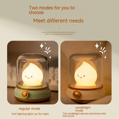 Retro Small Night Lamp Bedroom Mini Desktop LED Cute Night Lamp House dealsniper-net