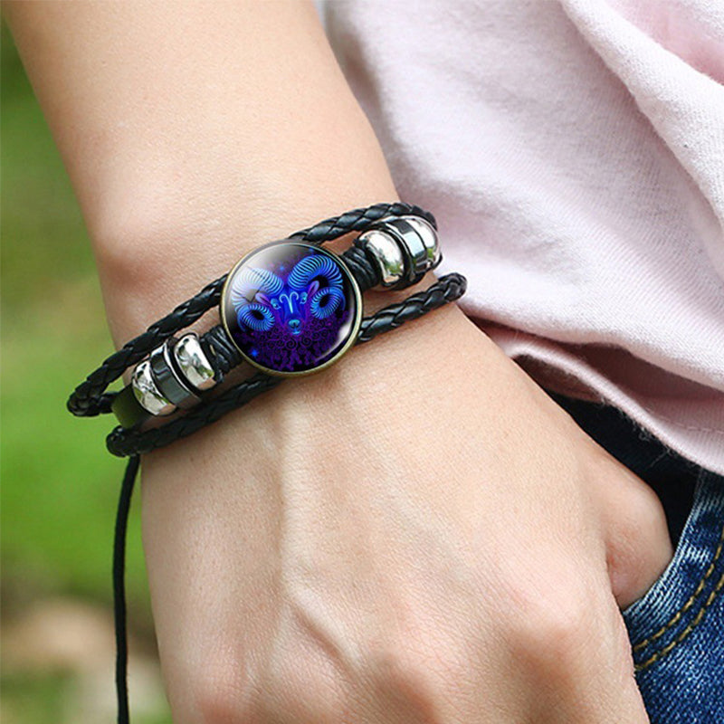 12 Constellations Luminous Bracelet Fashion Nightlight Jewelry Gym From House