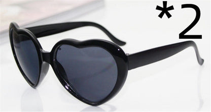 Night Lights Change Love Special Effects Glasses Sunglasses Deals DealSniper.net 2pcs Black