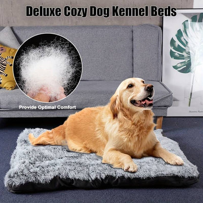 Pet Dog Bed Long Plush Cozy Warm Sleeping Beds Pets DealSniper.net