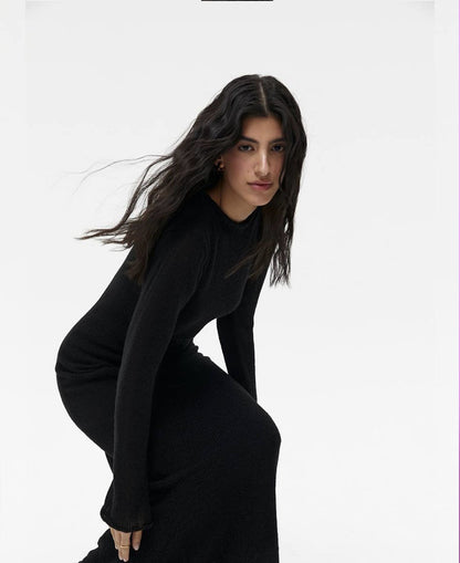 Knitted Hollow-out Dress For Vest Skirt Set Women Women DealSniper.net Black Separate Sweater 200g Free Size