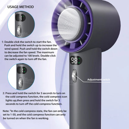 Portable Handheld Turbo Fan Cooling Semiconductor Refrigeration Electronics dealsniper-net