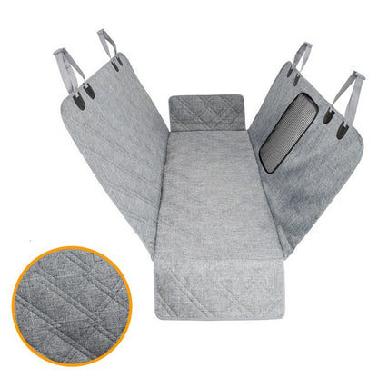 Waterproof Pet Cushion Dog Car Artifact Cushion Pets Gym From House Grey halfenclosed doubleline