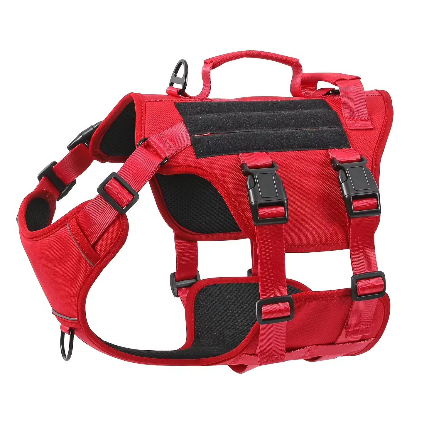 Heat-resistant Durable Nylon Tactical Service Dog Harness Pets Gym From House Red L