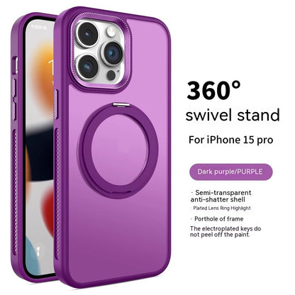 Rotating Bracket Magnetic Suction Phone Case Gadgets dealsniper-net Dark Purple IPhone11