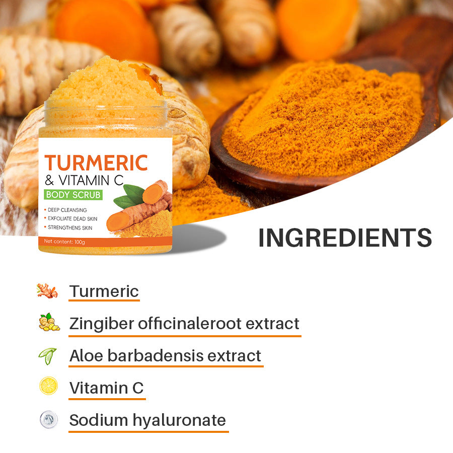 Turmeric Body Cleanser Facial Scrub Cleansing Oil Control Beauty Gym From House