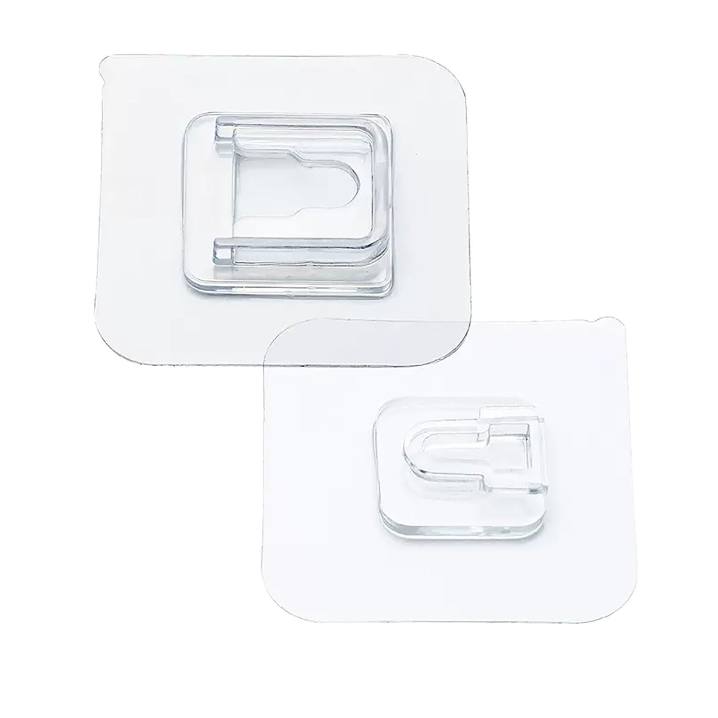 Clear Double Sided Adhesive Wall Hooks Waterproof Kitchen dealsniper-net