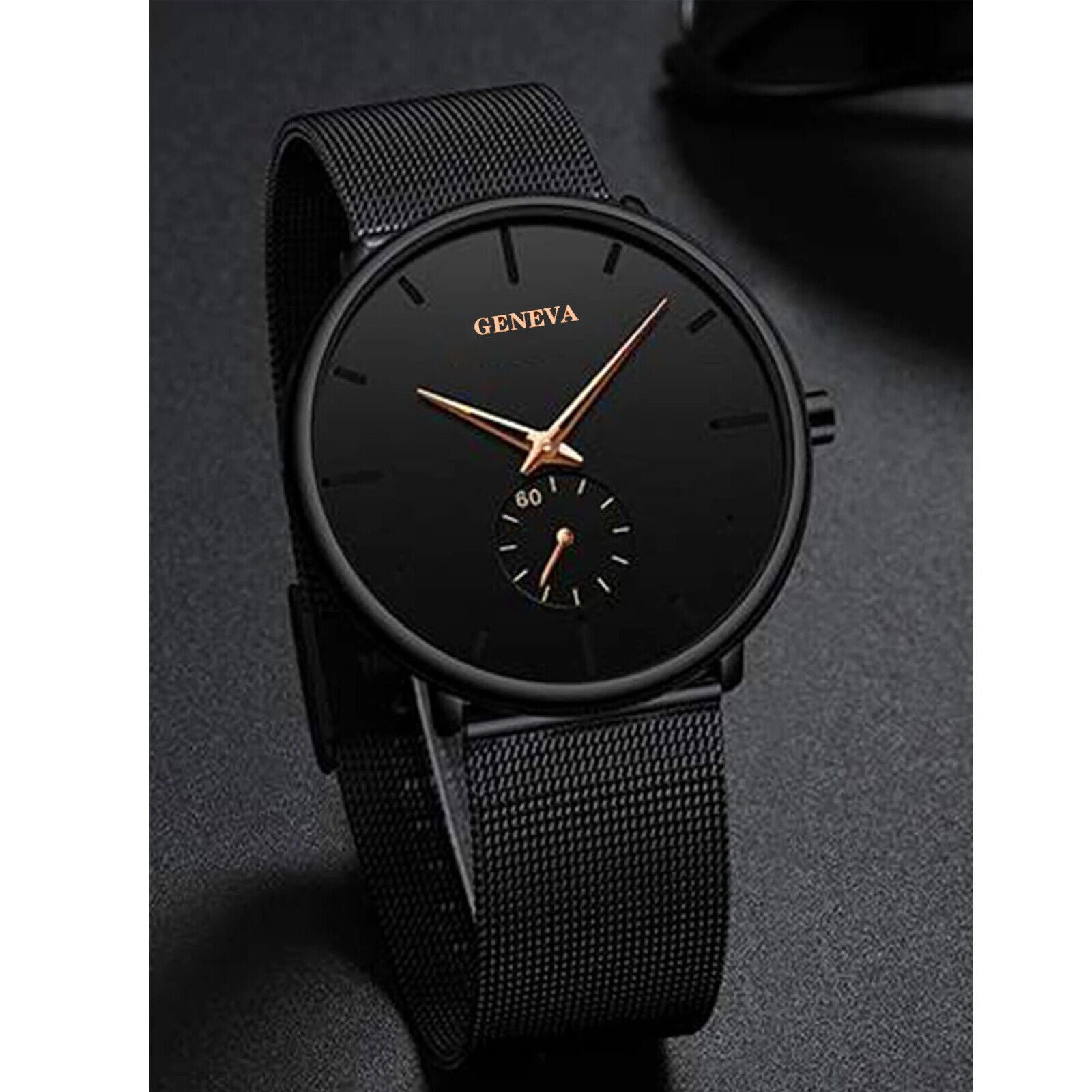 Luxury Men's Quartz Watch Business Stainless Steel Analog Ultra Thin Waterproof Jewelry dealsniper-net