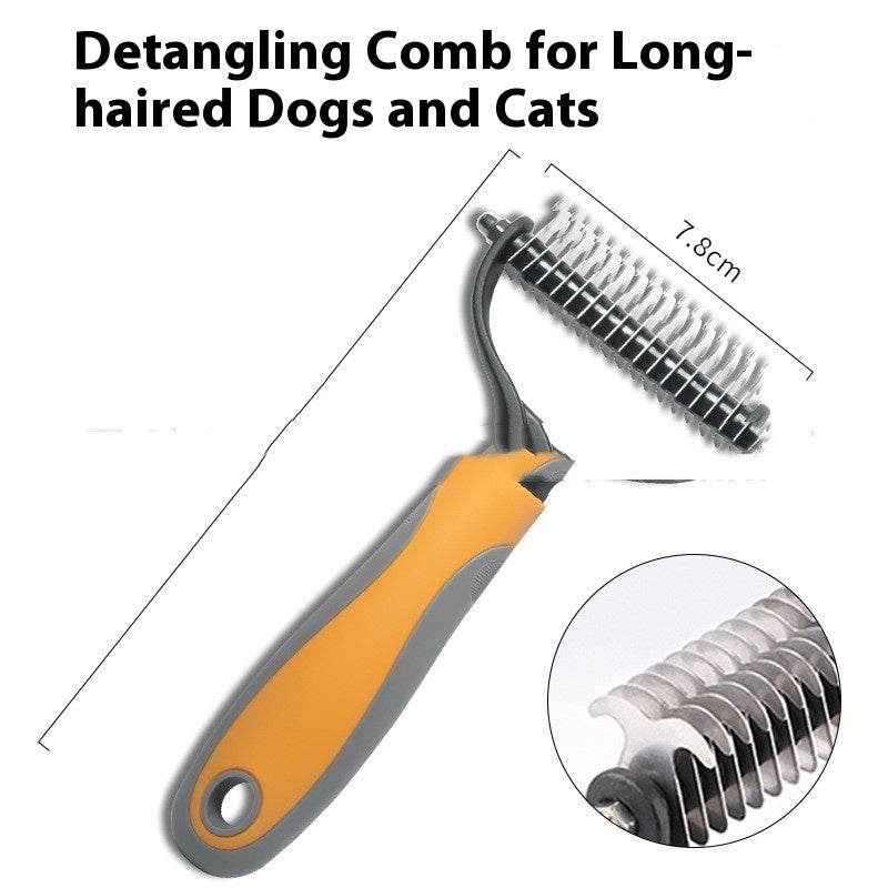 Pets Fur Knot Cutter Dog Grooming Shedding Tools Pets Gym From House AD903 Large Orange