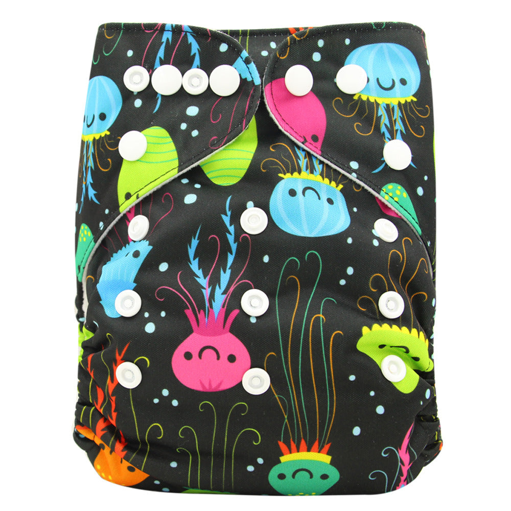 Washable Baby Cloth Diaper Breathable Diaper Pants 0-3 Years Old Kids DealSniper.net OB136 One size
