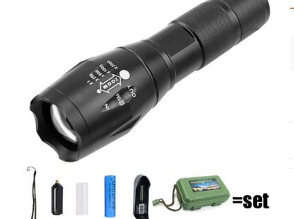 Strong Light Flashlight Special Forces Rechargeable Camping Flashlight Outdoor dealsniper-net