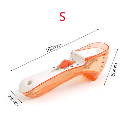 Kitchen Gadget With Magnet Adjustable Seasoning Measuring Spoon Kitchen dealsniper-net Orange S