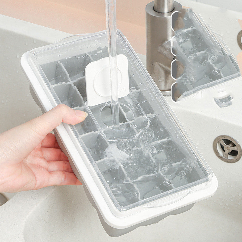 18-grid Transparent Non-flavor Ice-making Hole Cover Kitchen dealsniper-net