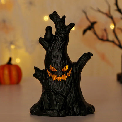 Halloween Pumpkin Lamp Ghost Stump Decoration Holidays DealSniper.net Halloween Ghost Tree