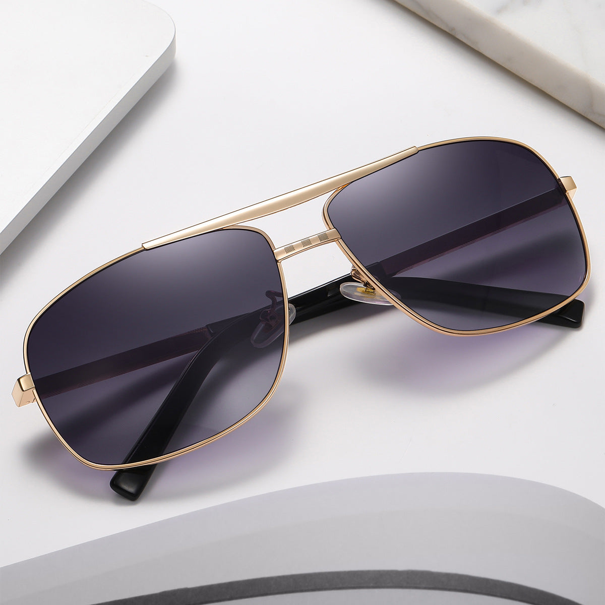New Sunglasses Men's ATTITUDE Artistic Retro Box Slingshot Men Gym From House