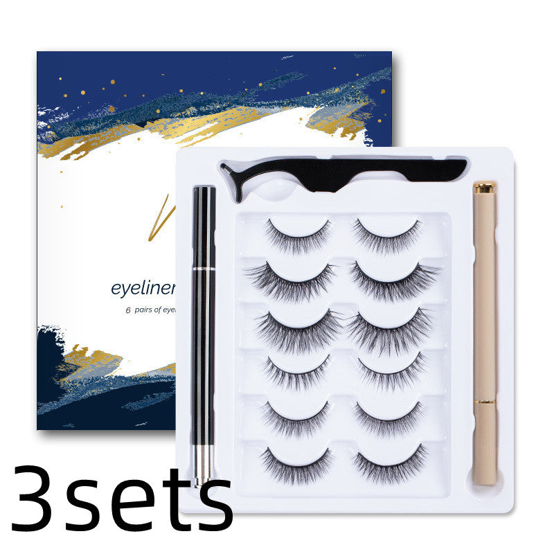 Natural Eyeliner Black Transparent Self-adhesive False Eyelashes