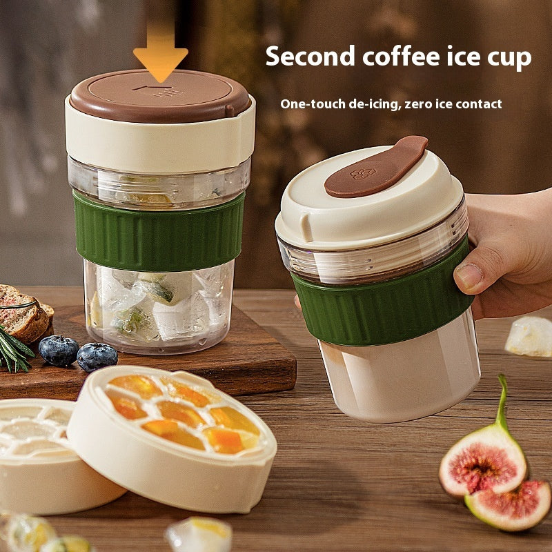 500ML Iced Brew Coffee Cup With Ice Cube Tray Kitchen dealsniper-net