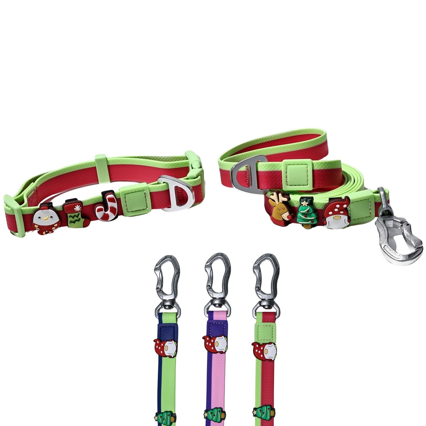 The New Dual-Color Embossed Pet Leash Set Pets dealsniper-net