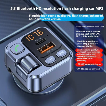 MP3 Player Bluetooth Receiver Fast Charging Car Charger Vehicle dealsniper-net Bluetooth Receiver