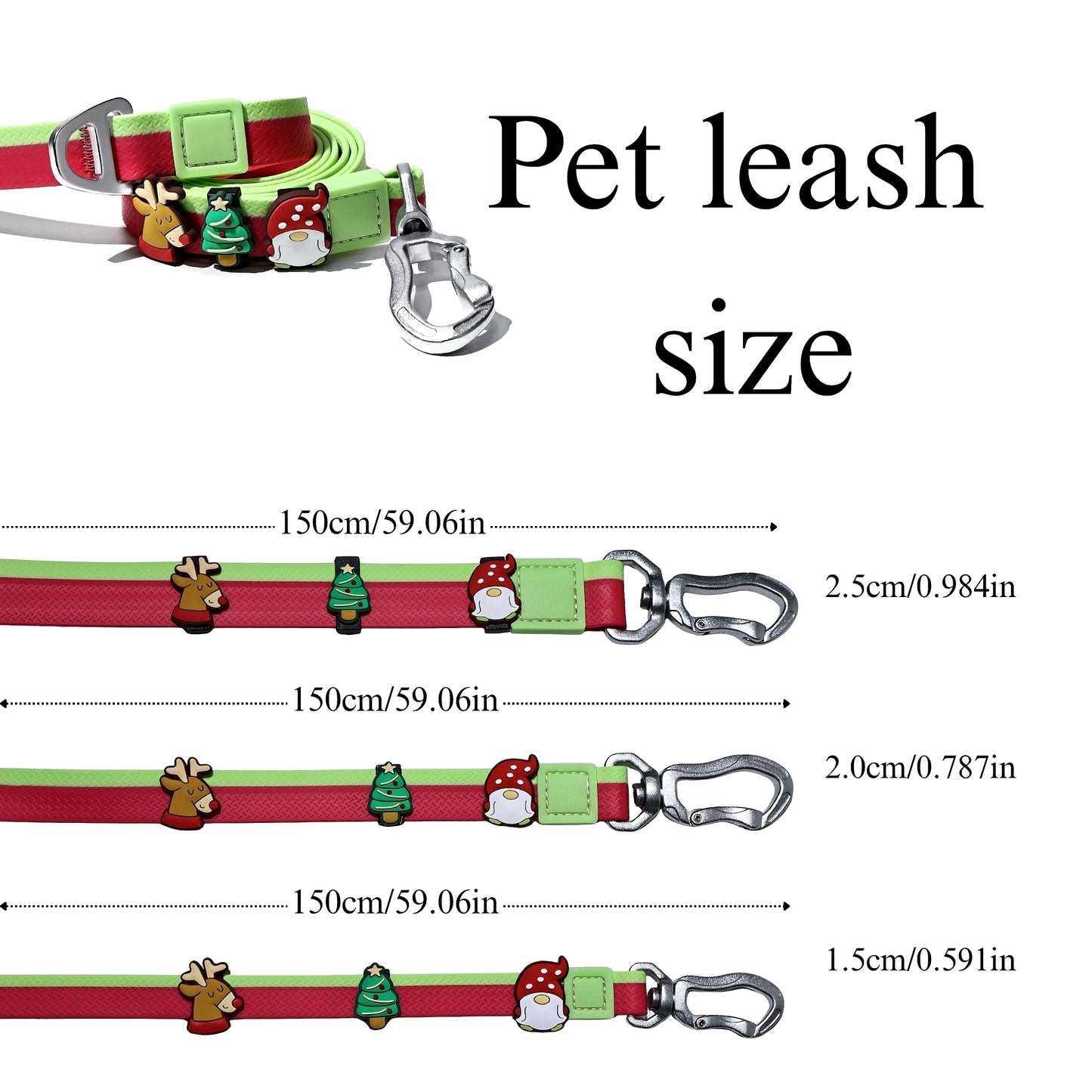 The New Dual-Color Embossed Pet Leash Set Pets dealsniper-net