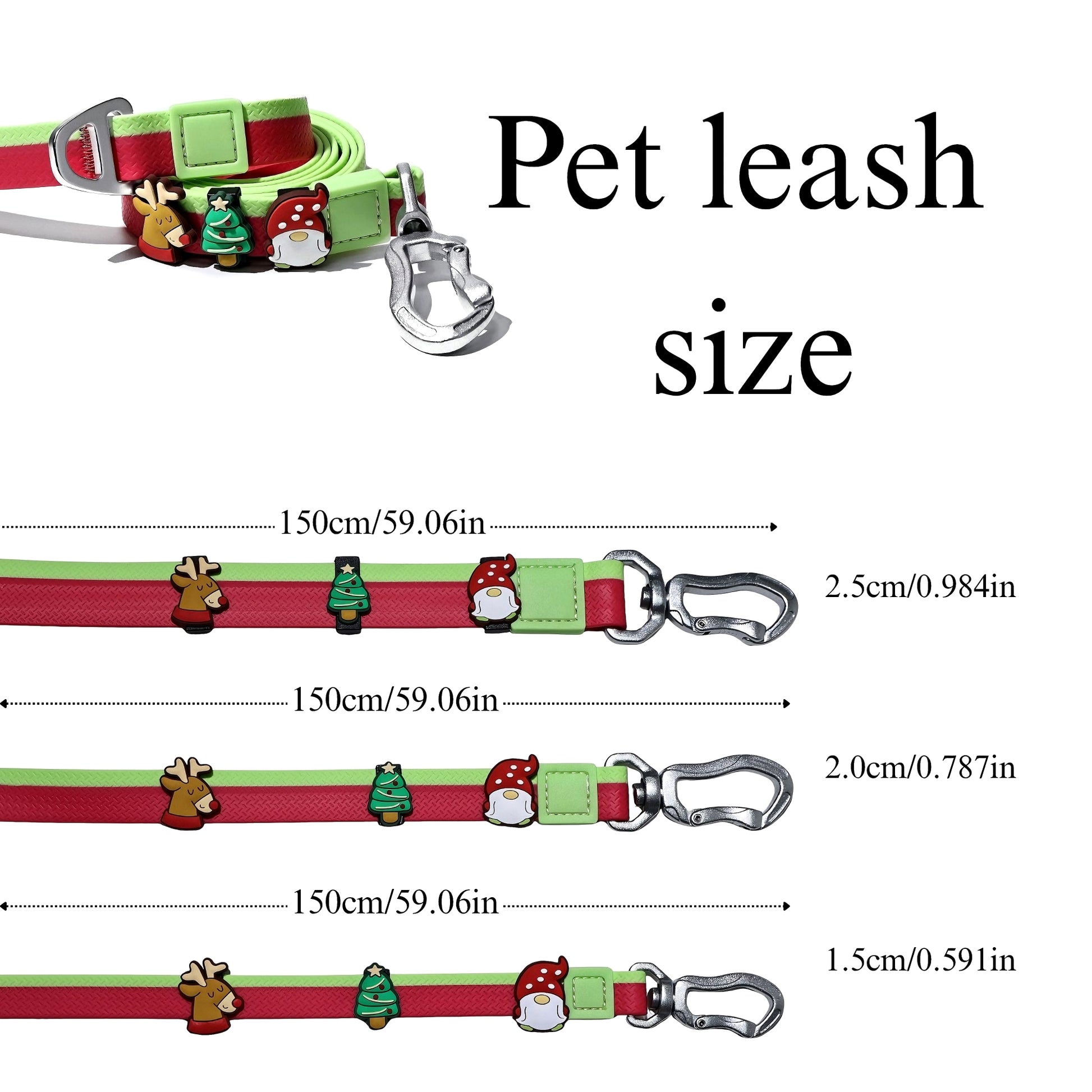 The New Dual-Color Embossed Pet Leash Set Pets dealsniper-net