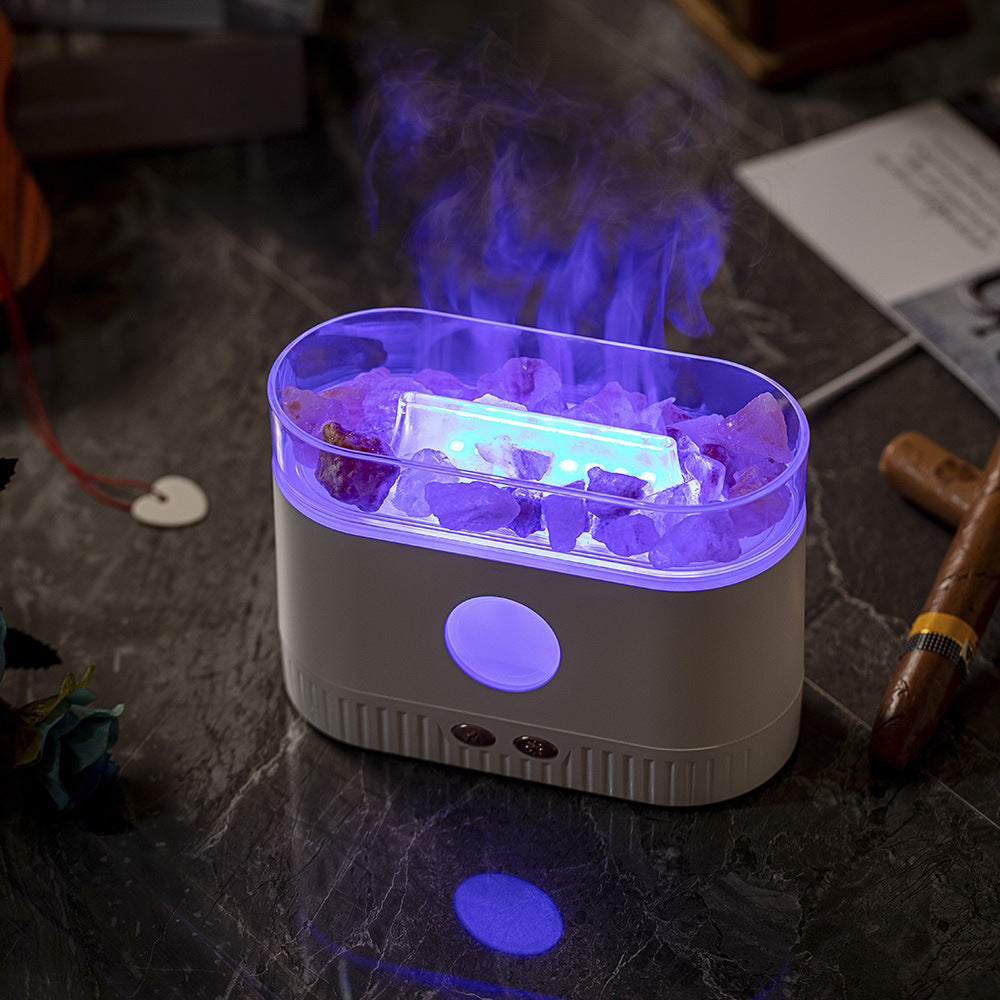 Humidifier Flame Salt Stone Aromatherapy Machine House dealsniper-net