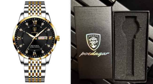 New Men's Watch Waterproof Luminous Calendar Jewelry Gym From House 6Style with box