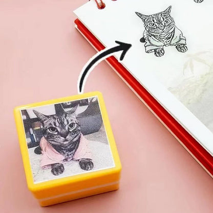 Custom-Made Pet Portrait Stamp DIY For Dog Figure Seal Pets Gym From House
