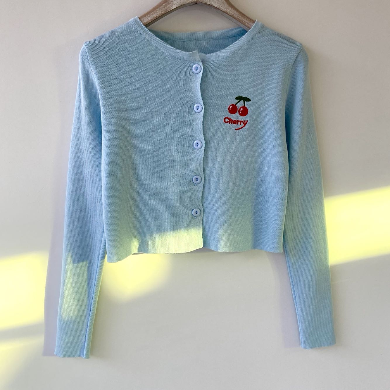 Girl Loose Lazy College Style Cardigan Coat Women dealsniper-net A light Blue One size