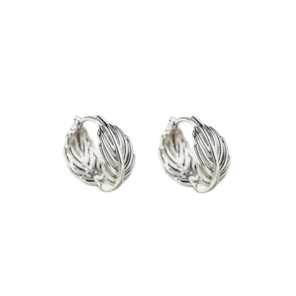 Delicate Feather Women Earrings Ins Style Niche Designed Jewelry Gym From House