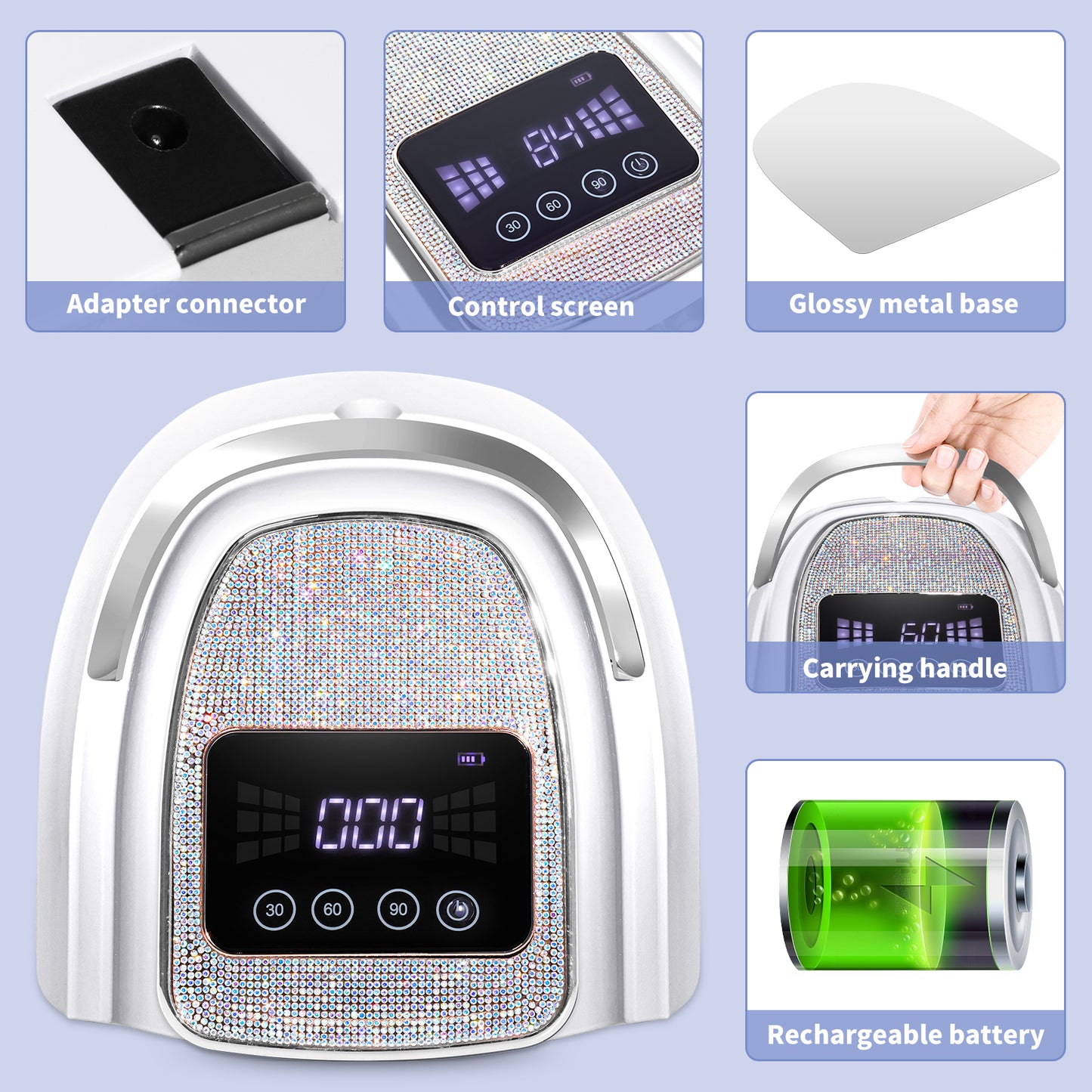 Rechargeable UV LED Nail Lamp Cordless Nail Lamp Beauty dealsniper-net