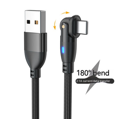 New Product Bending 180 Degrees Data Cable Electronics Gym From House Apple Black 0.5m