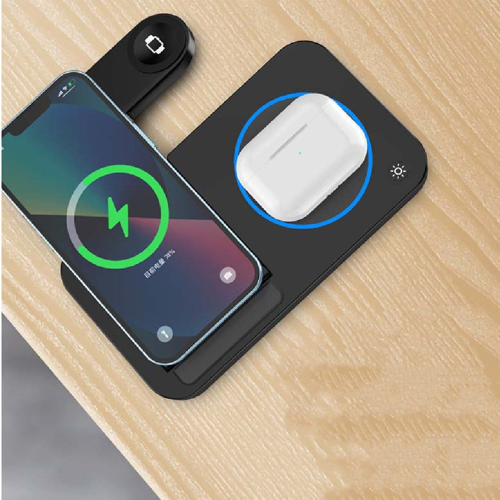 Folding Three-in-one Wireless Charging Stand Electronics dealsniper-net