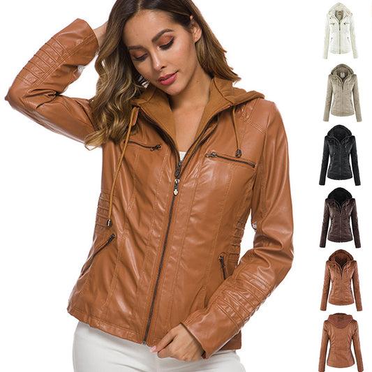 Fashion Detachable Hooded Jacket With Pockets Clothing Women dealsniper-net