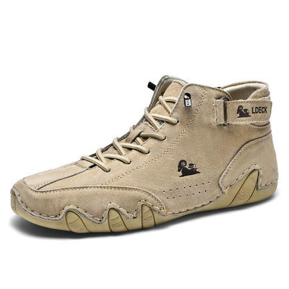 Men's High Top Cotton Shoes Casual Fleece Thickening Men DealSniper.net