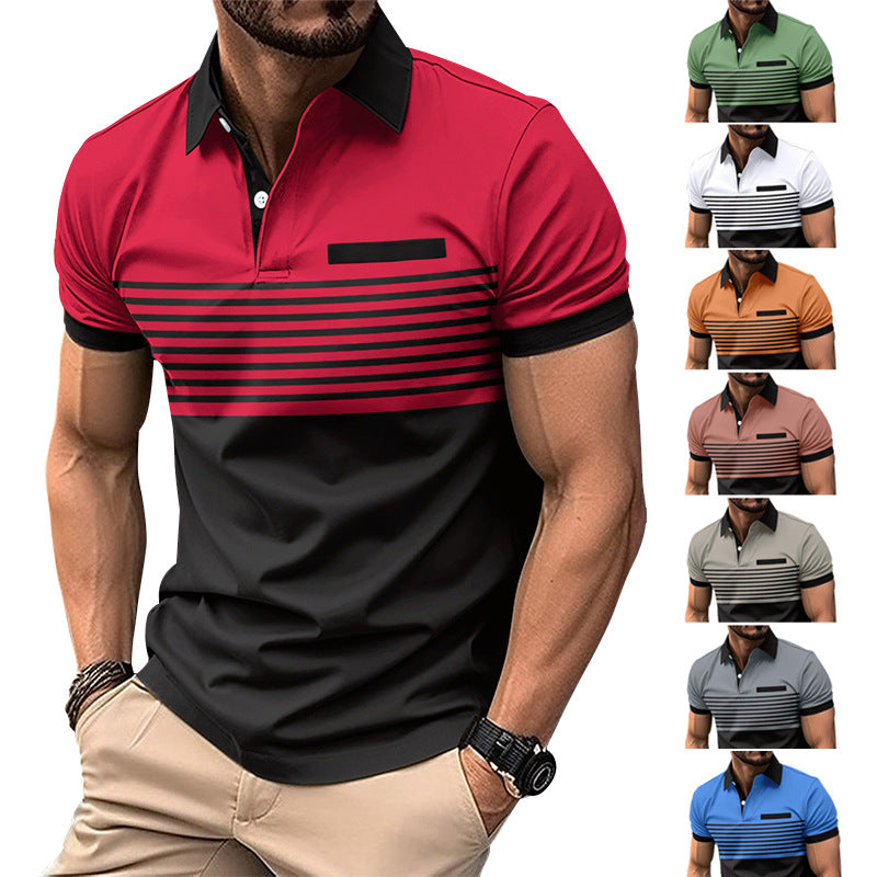 Casual Striped Shirt With Chest Pocket Men Clothing Men DealSniper.net