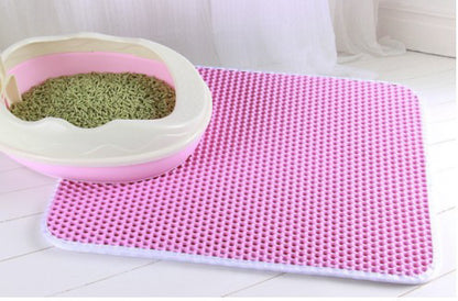 Double Layer EVA Pet Litter Mat Pets Gym From House Pink 30X30cm