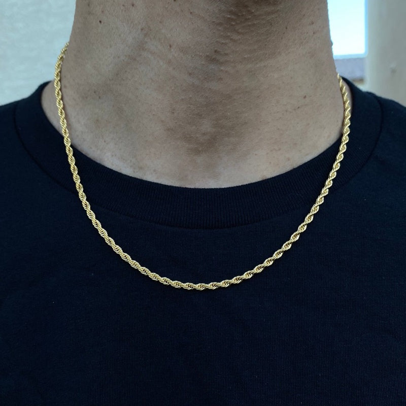 Temperament Fashion Cube Rope Chain Men Necklace Jewelry Gym From House