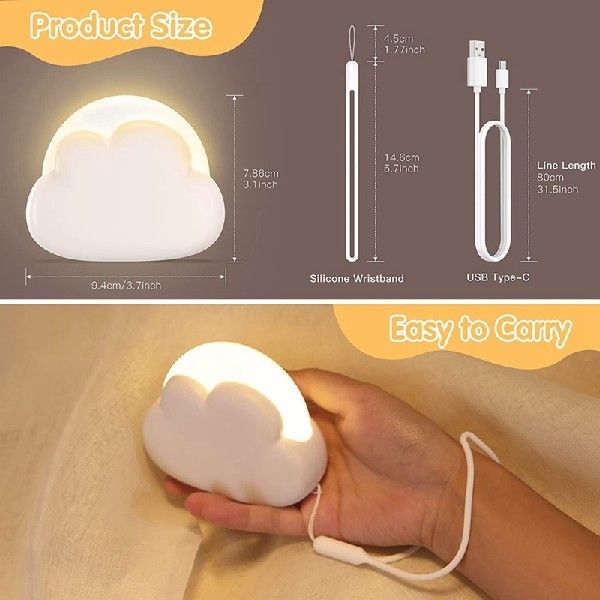 New Creative Charging Cute Cloud Night Light House Gym From House