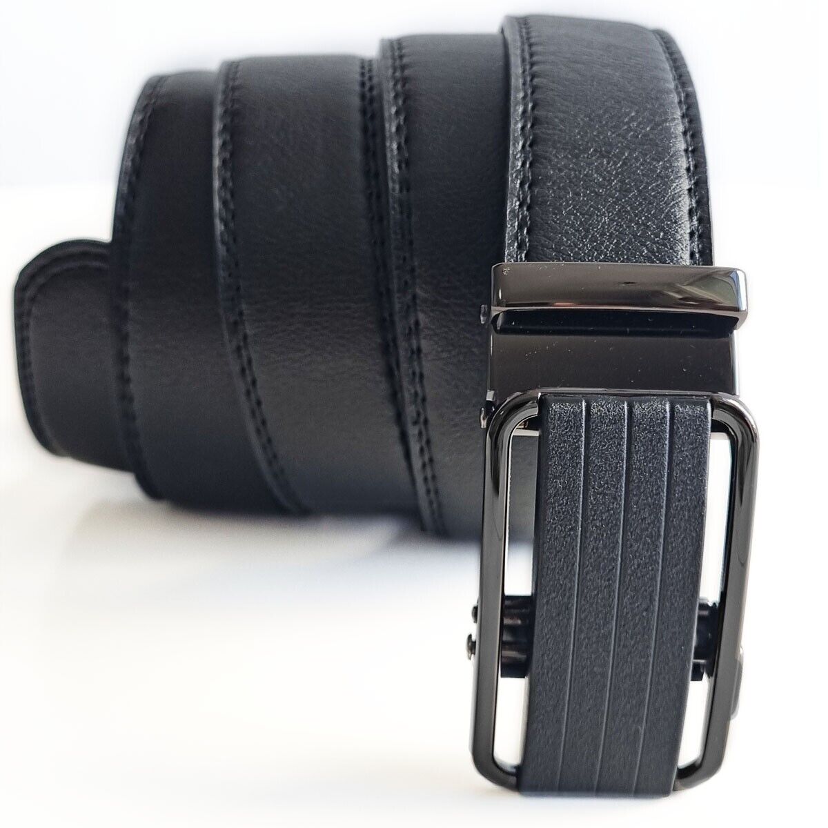 Men's Ratchet Belt Leather Mens Belt With Slide Buckle Ratchet Belts For Men USA Men dealsniper-net