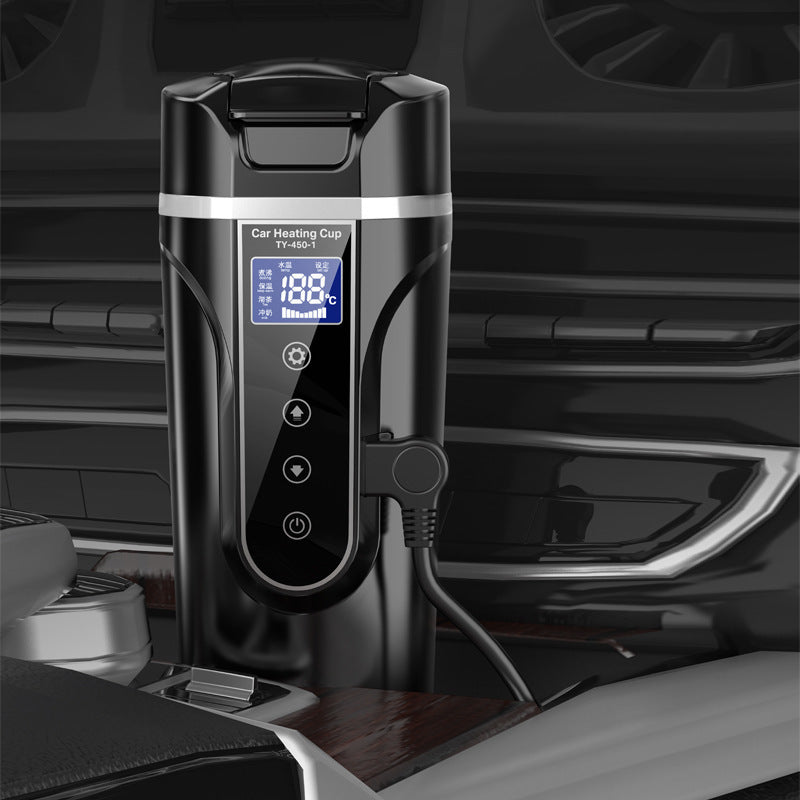 Intelligent Digital Display Car Electric Hot Water Cup