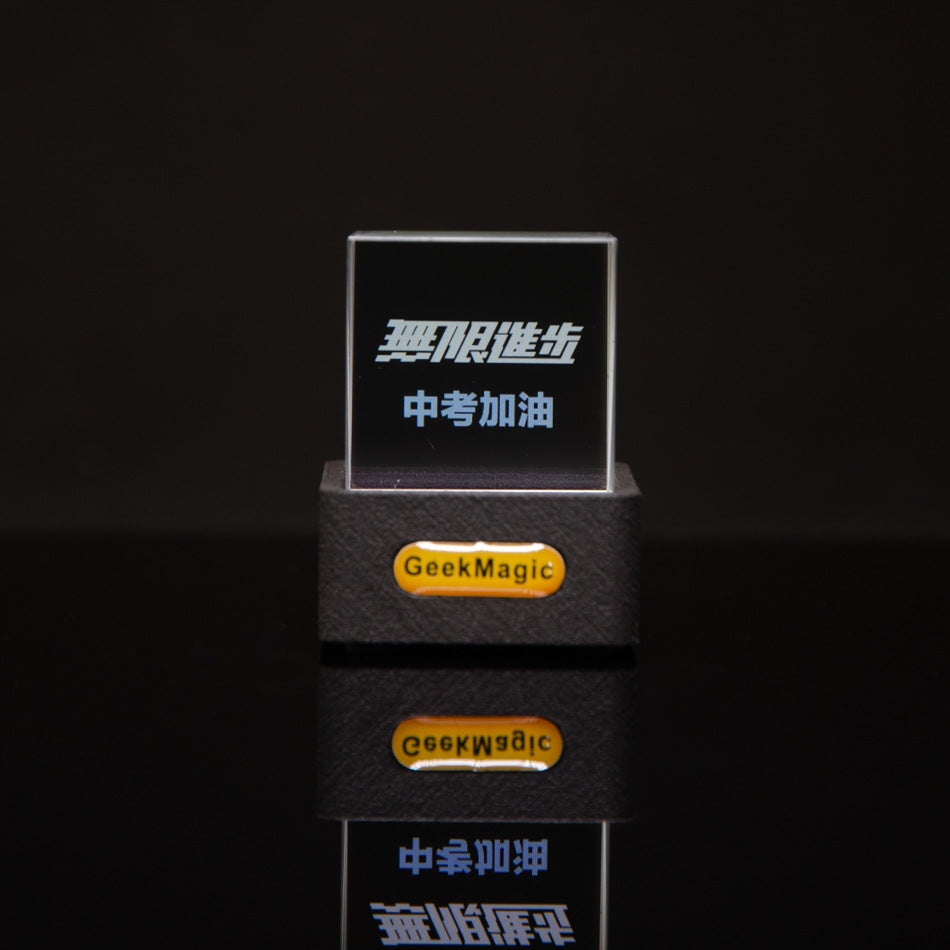 Trendy Mini Transparent WiFi Weather Clock Decoration Display Home Decor DealSniper.net