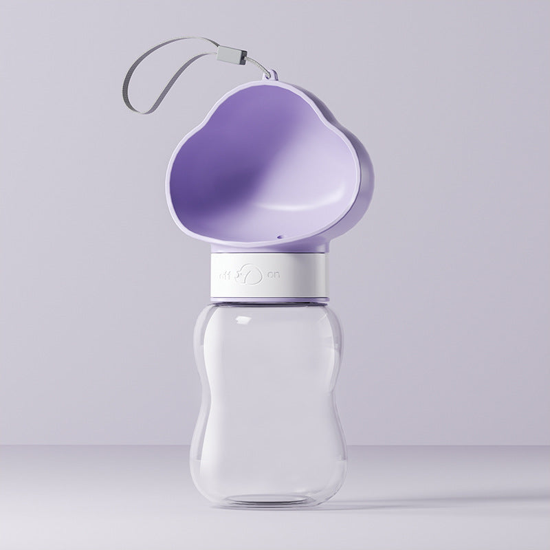 New Go Out Water Cup Portable Walking Dog Drinking Water Pet Supplies Deals DealSniper.net Clouds purple Small